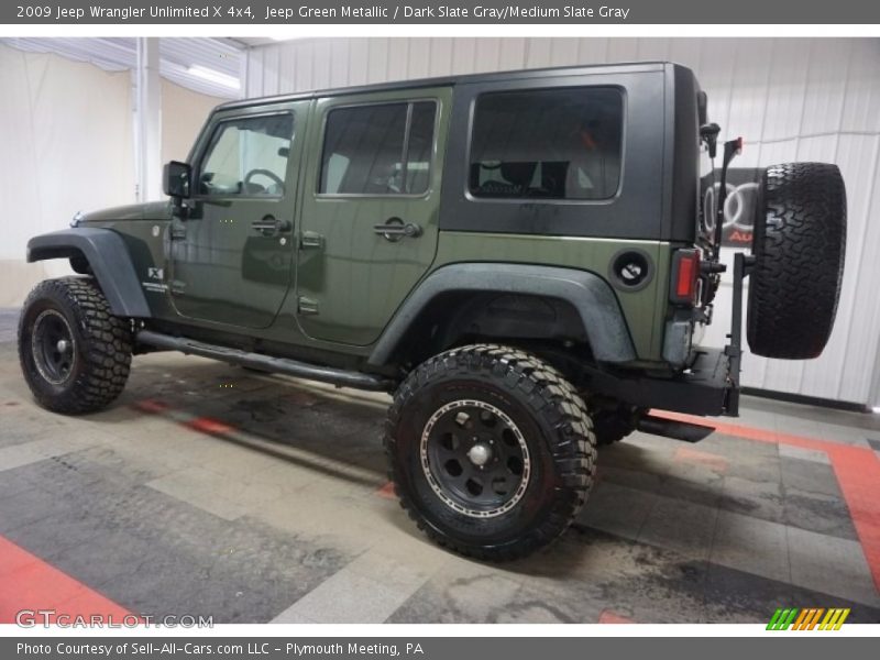 Jeep Green Metallic / Dark Slate Gray/Medium Slate Gray 2009 Jeep Wrangler Unlimited X 4x4