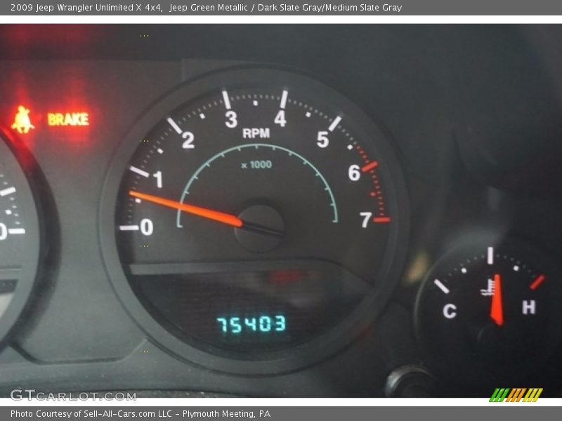 Jeep Green Metallic / Dark Slate Gray/Medium Slate Gray 2009 Jeep Wrangler Unlimited X 4x4