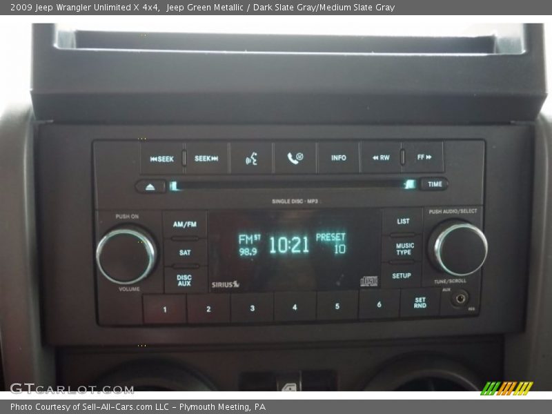 Jeep Green Metallic / Dark Slate Gray/Medium Slate Gray 2009 Jeep Wrangler Unlimited X 4x4