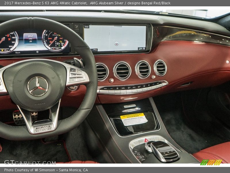 Dashboard of 2017 S 63 AMG 4Matic Cabriolet