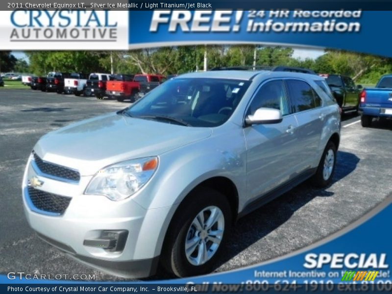 Silver Ice Metallic / Light Titanium/Jet Black 2011 Chevrolet Equinox LT