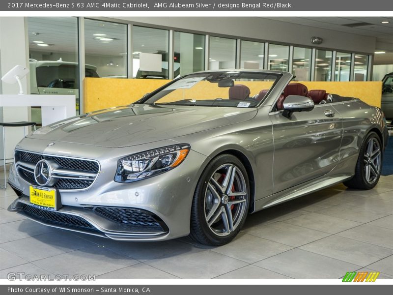 Front 3/4 View of 2017 S 63 AMG 4Matic Cabriolet