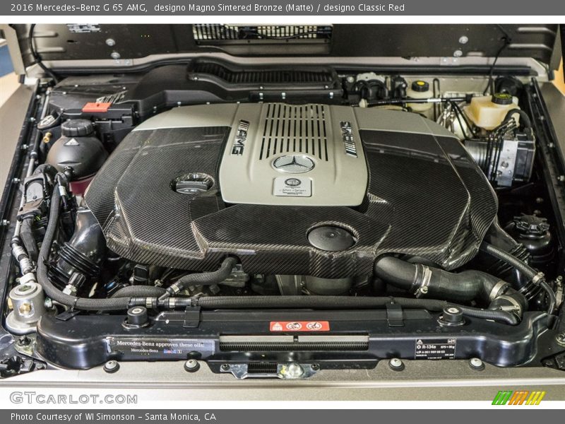  2016 G 65 AMG Engine - 6.0 Liter AMG biturbo SOHC 36-Valve V12