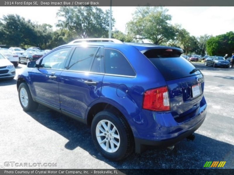 Deep Impact Blue / Charcoal Black 2014 Ford Edge SE