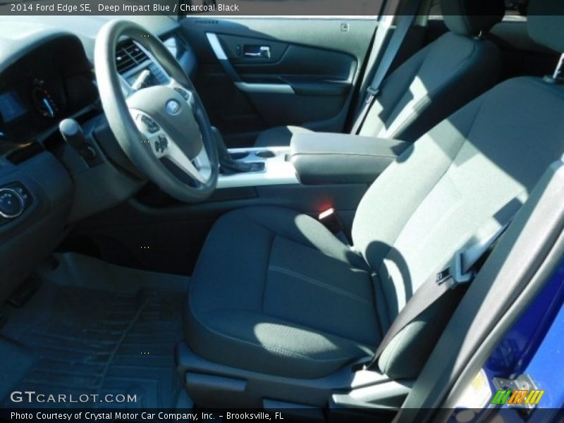 Deep Impact Blue / Charcoal Black 2014 Ford Edge SE
