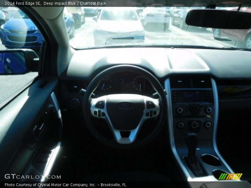 Deep Impact Blue / Charcoal Black 2014 Ford Edge SE