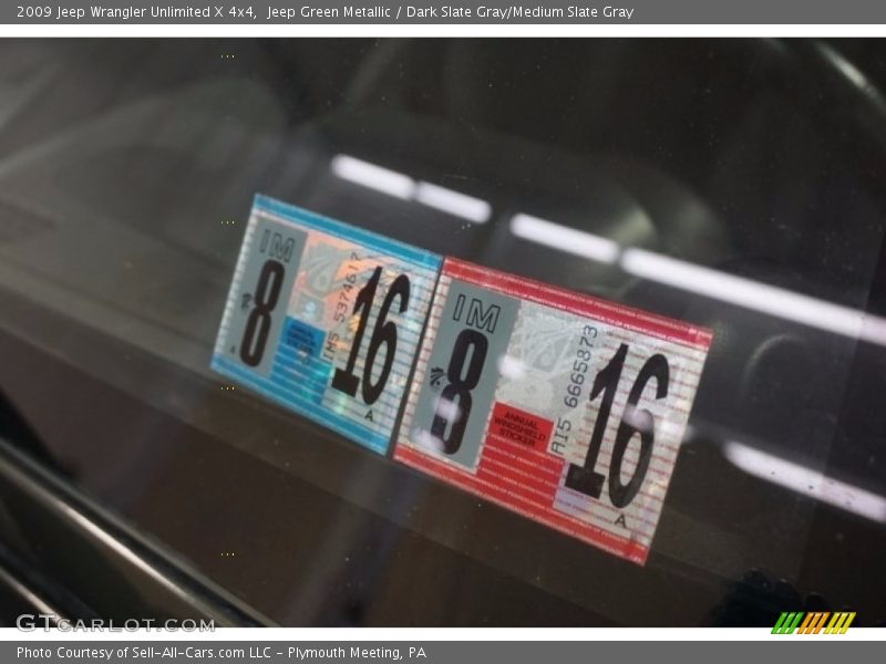 Jeep Green Metallic / Dark Slate Gray/Medium Slate Gray 2009 Jeep Wrangler Unlimited X 4x4