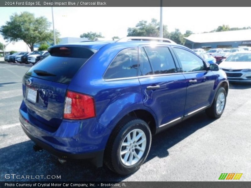Deep Impact Blue / Charcoal Black 2014 Ford Edge SE