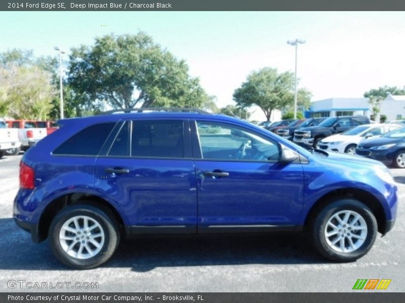 Deep Impact Blue / Charcoal Black 2014 Ford Edge SE