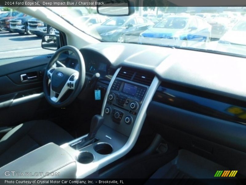 Deep Impact Blue / Charcoal Black 2014 Ford Edge SE