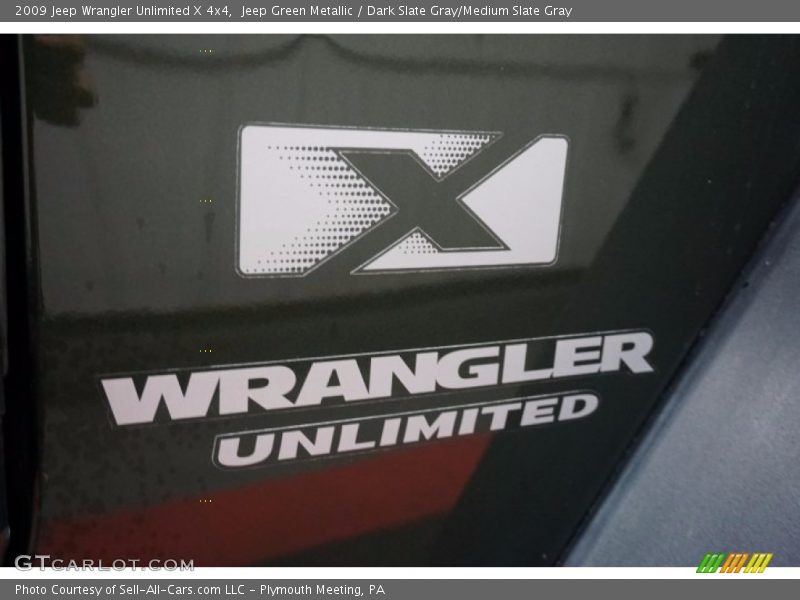 Jeep Green Metallic / Dark Slate Gray/Medium Slate Gray 2009 Jeep Wrangler Unlimited X 4x4