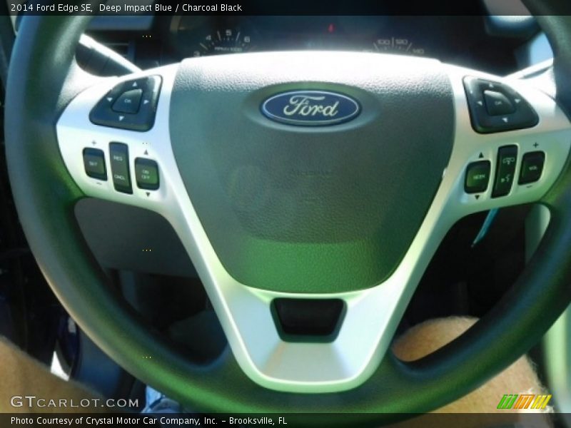 Deep Impact Blue / Charcoal Black 2014 Ford Edge SE