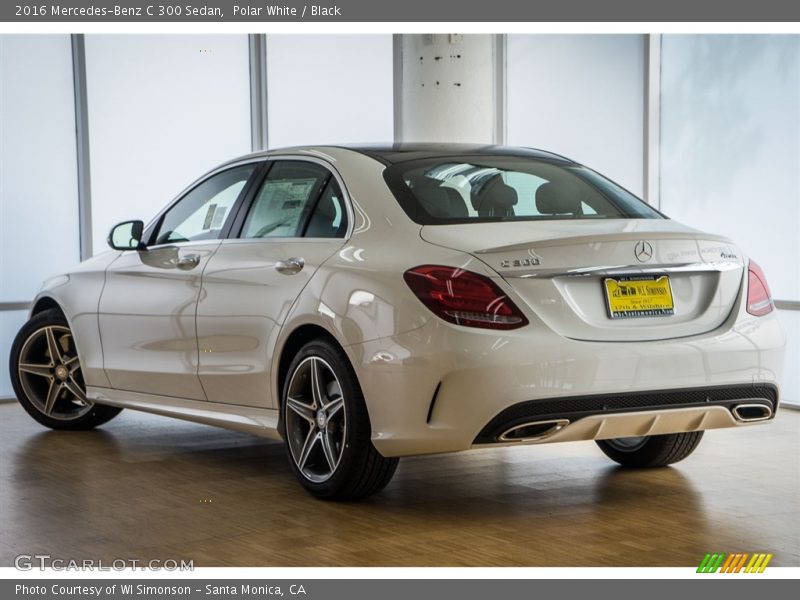 Polar White / Black 2016 Mercedes-Benz C 300 Sedan