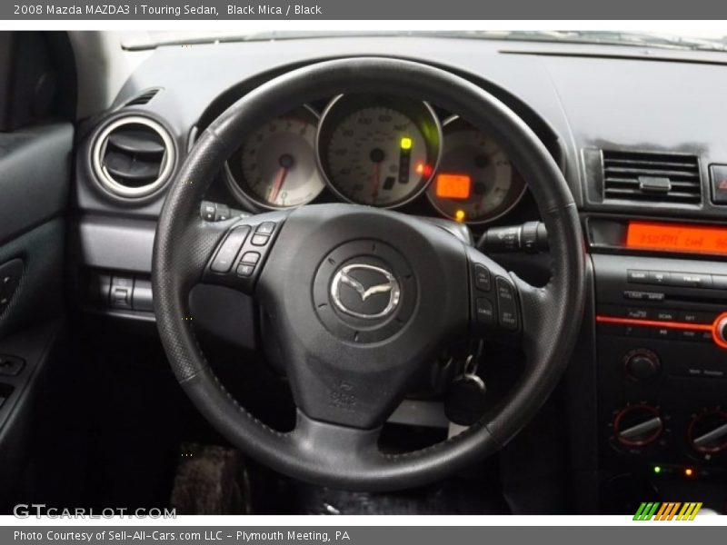 Black Mica / Black 2008 Mazda MAZDA3 i Touring Sedan