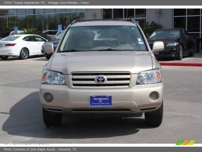 Vintage Gold Metallic / Ivory 2004 Toyota Highlander V6
