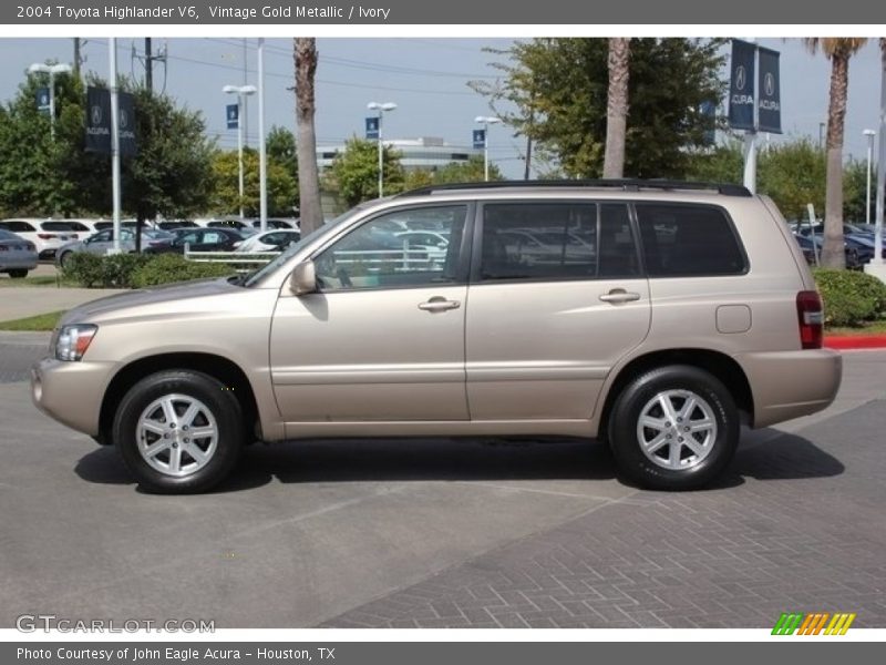 Vintage Gold Metallic / Ivory 2004 Toyota Highlander V6