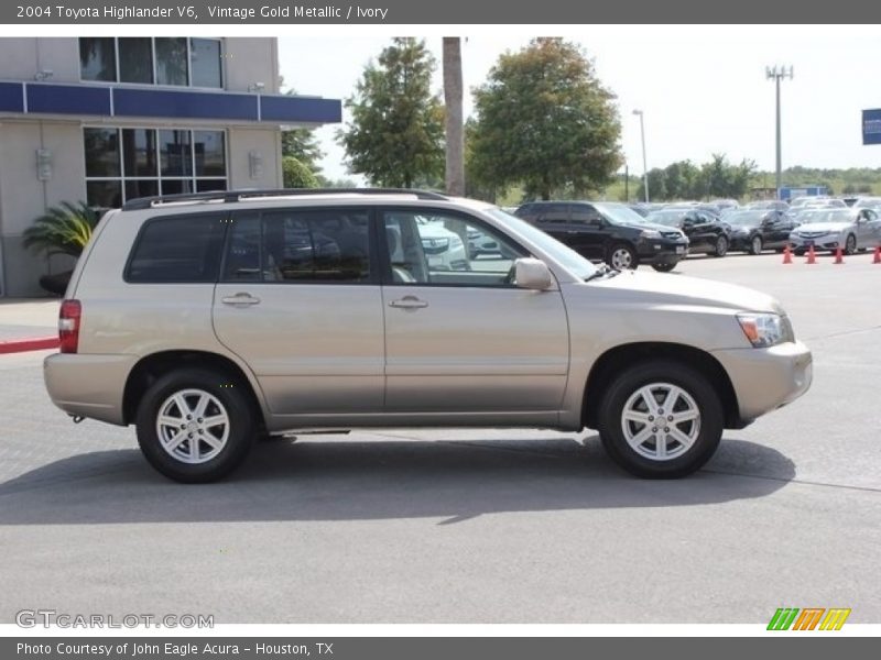 Vintage Gold Metallic / Ivory 2004 Toyota Highlander V6