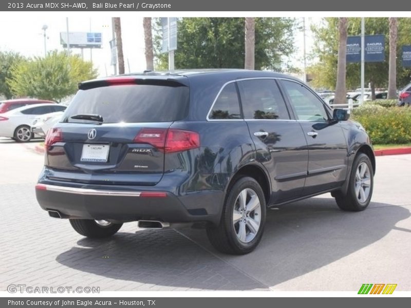 Bali Blue Pearl / Graystone 2013 Acura MDX SH-AWD