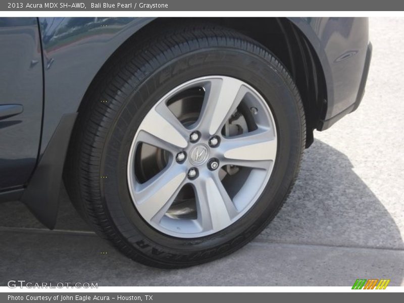 Bali Blue Pearl / Graystone 2013 Acura MDX SH-AWD
