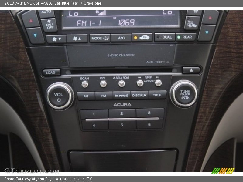 Bali Blue Pearl / Graystone 2013 Acura MDX SH-AWD