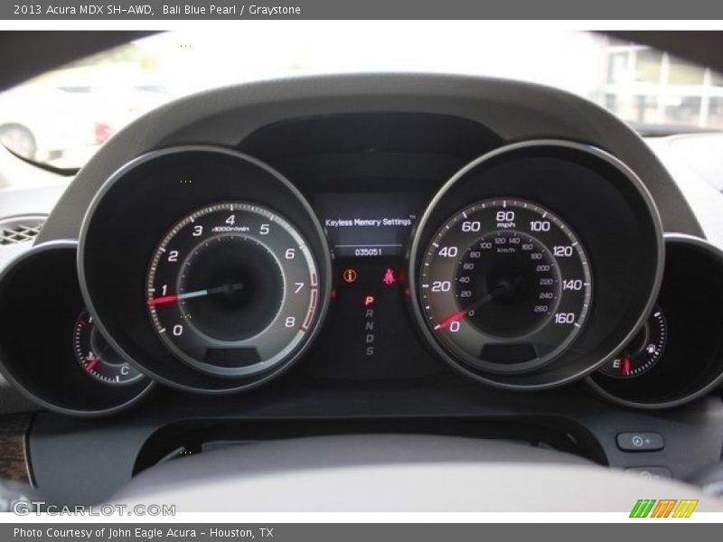 Bali Blue Pearl / Graystone 2013 Acura MDX SH-AWD