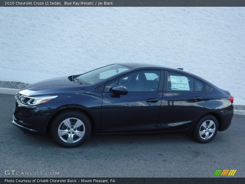 Blue Ray Metallic / Jet Black 2016 Chevrolet Cruze LS Sedan