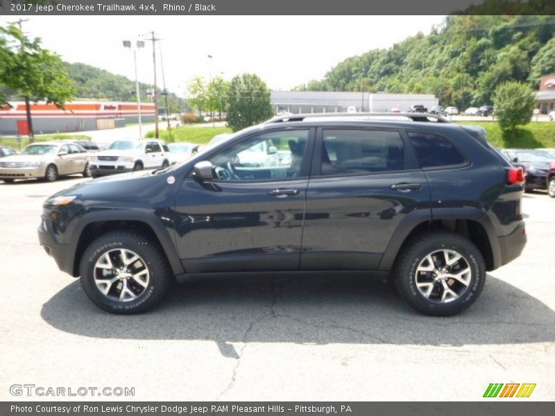 Rhino / Black 2017 Jeep Cherokee Trailhawk 4x4