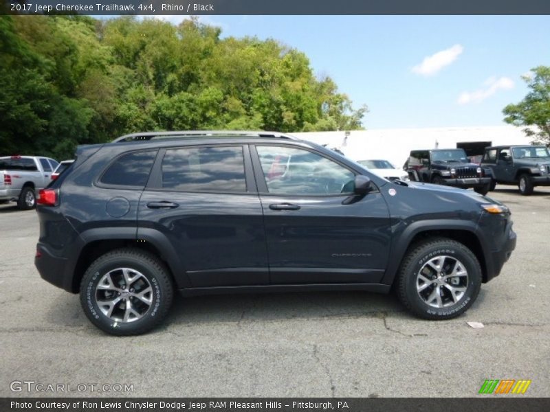 Rhino / Black 2017 Jeep Cherokee Trailhawk 4x4