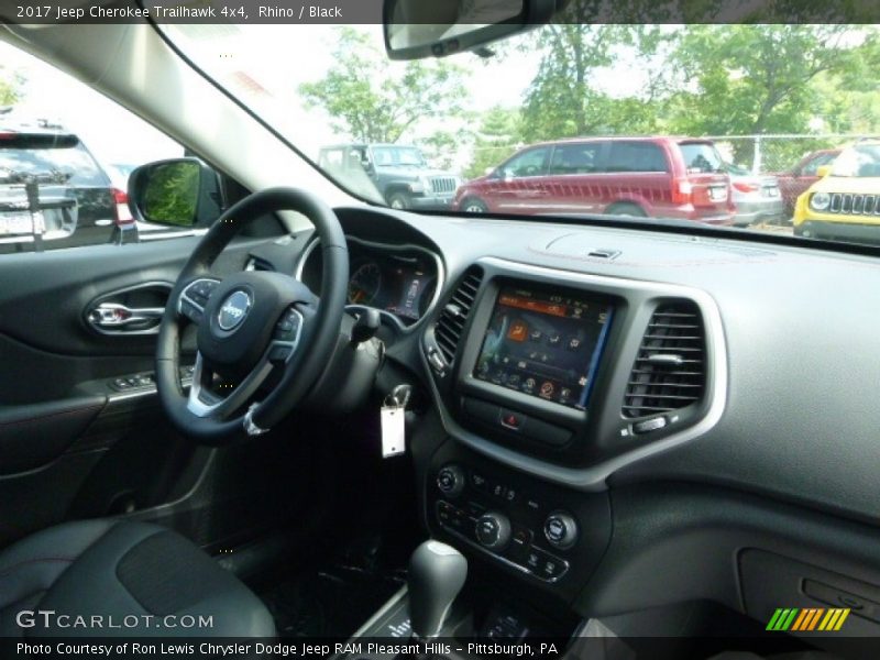 Rhino / Black 2017 Jeep Cherokee Trailhawk 4x4