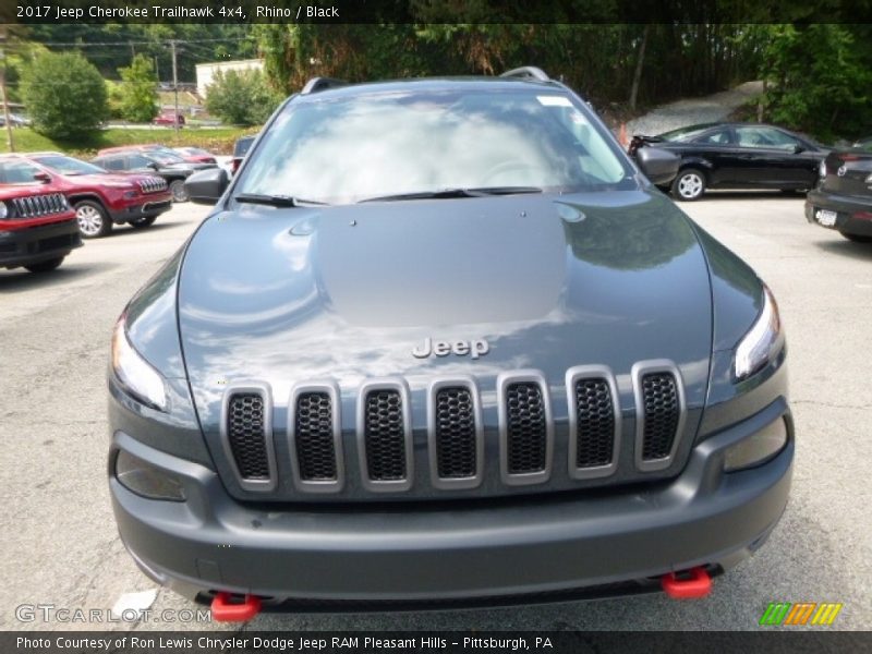 Rhino / Black 2017 Jeep Cherokee Trailhawk 4x4