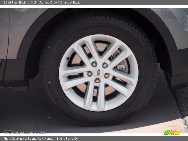 Sterling Gray / Charcoal Black 2014 Ford Explorer XLT