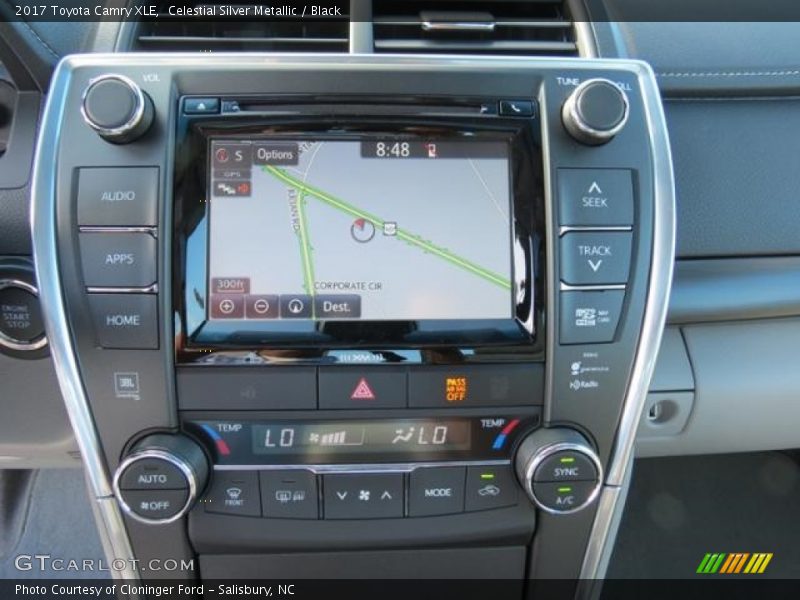 Navigation of 2017 Camry XLE