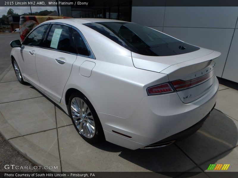 White Platinum / Ebony 2015 Lincoln MKZ AWD