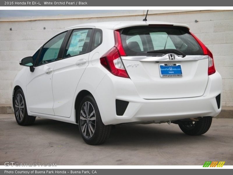 White Orchid Pearl / Black 2016 Honda Fit EX-L