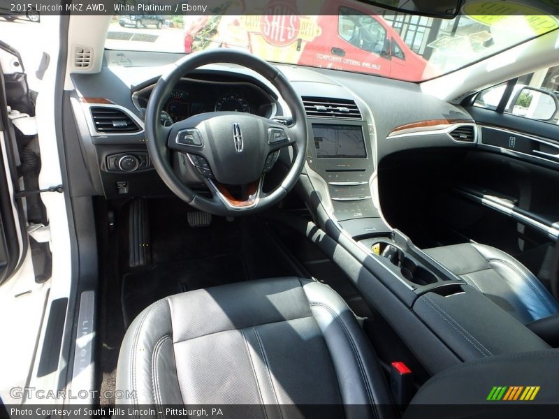 White Platinum / Ebony 2015 Lincoln MKZ AWD