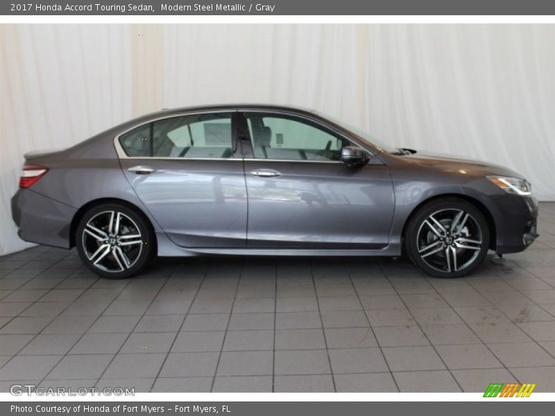 Modern Steel Metallic / Gray 2017 Honda Accord Touring Sedan