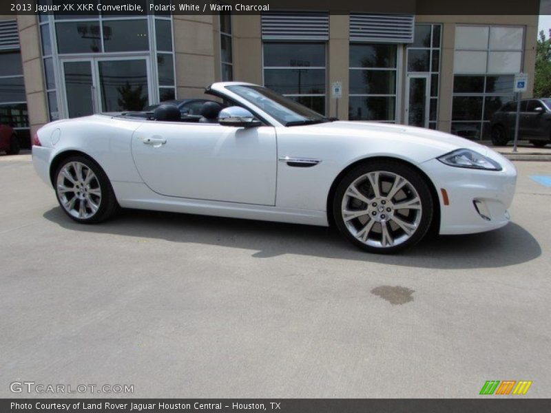 Polaris White / Warm Charcoal 2013 Jaguar XK XKR Convertible