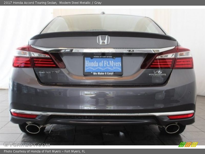 Modern Steel Metallic / Gray 2017 Honda Accord Touring Sedan