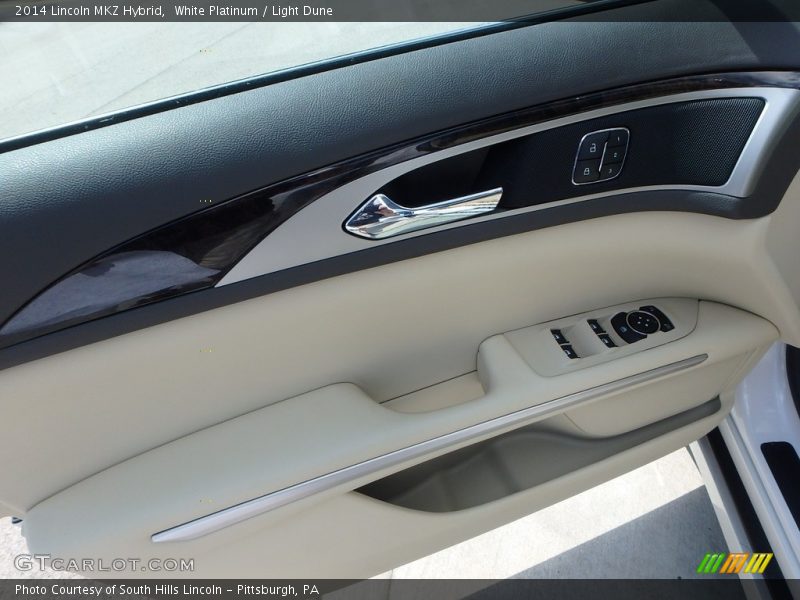 White Platinum / Light Dune 2014 Lincoln MKZ Hybrid