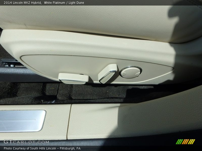White Platinum / Light Dune 2014 Lincoln MKZ Hybrid