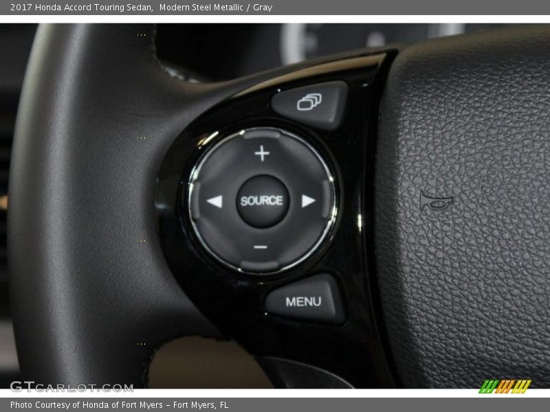 Modern Steel Metallic / Gray 2017 Honda Accord Touring Sedan