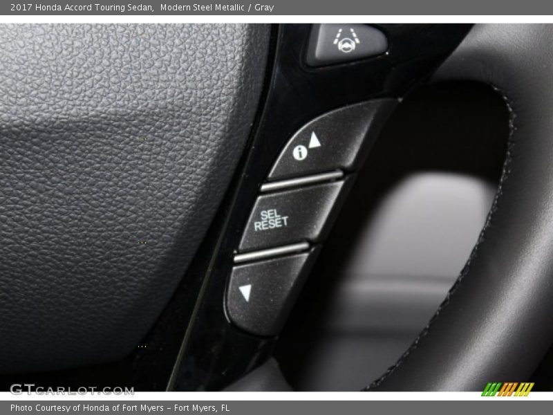 Modern Steel Metallic / Gray 2017 Honda Accord Touring Sedan