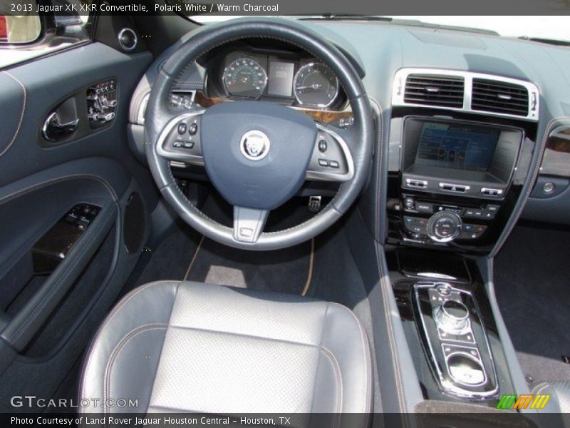 Polaris White / Warm Charcoal 2013 Jaguar XK XKR Convertible