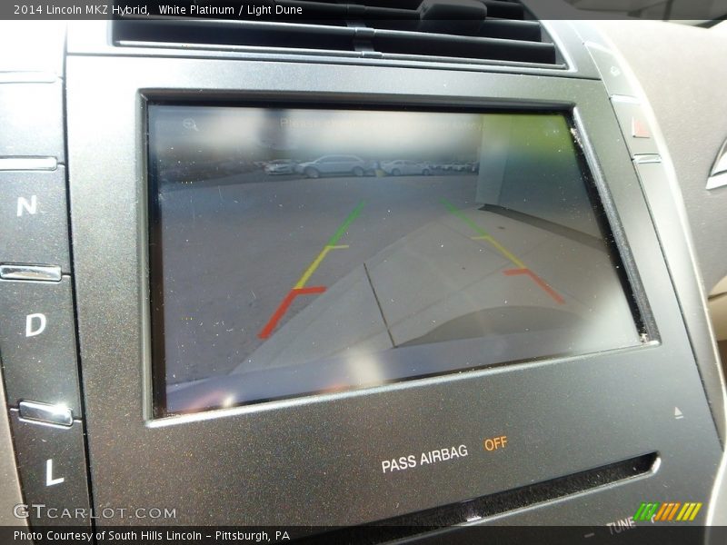 White Platinum / Light Dune 2014 Lincoln MKZ Hybrid