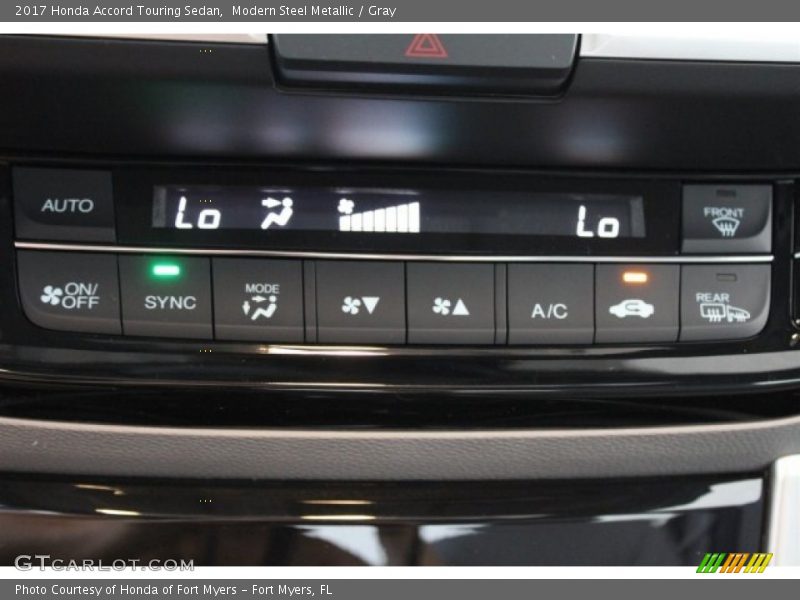 Modern Steel Metallic / Gray 2017 Honda Accord Touring Sedan