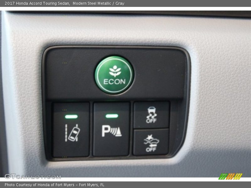 Modern Steel Metallic / Gray 2017 Honda Accord Touring Sedan