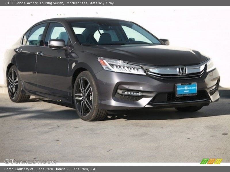 Modern Steel Metallic / Gray 2017 Honda Accord Touring Sedan