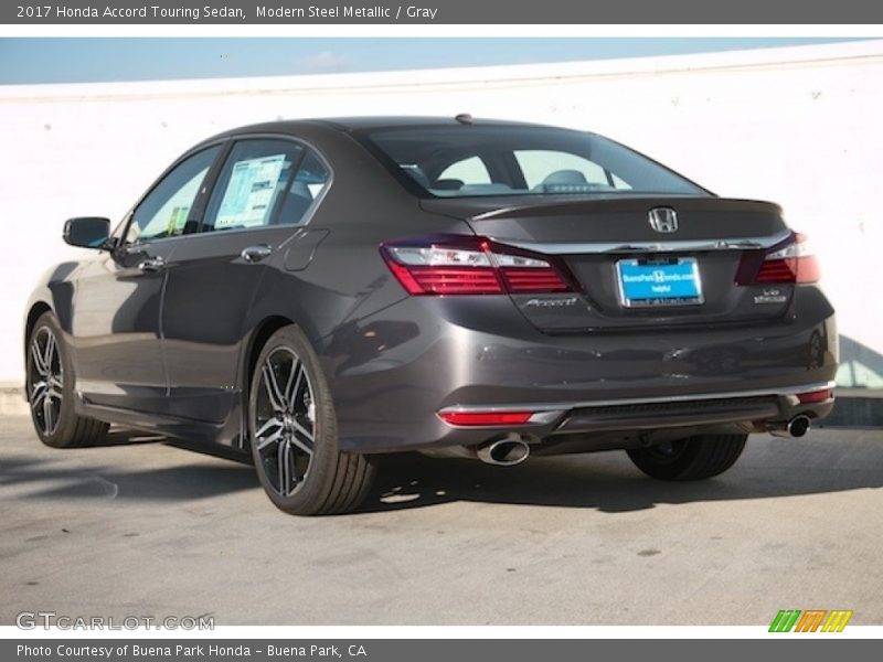 Modern Steel Metallic / Gray 2017 Honda Accord Touring Sedan