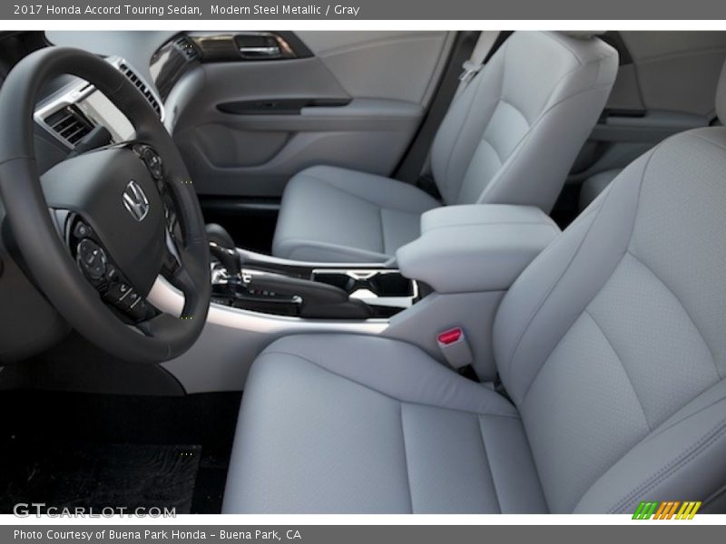 Modern Steel Metallic / Gray 2017 Honda Accord Touring Sedan
