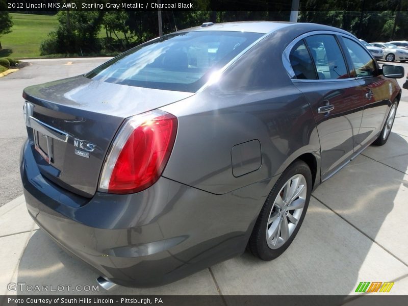 Sterling Gray Metallic / Charcoal Black 2012 Lincoln MKS AWD